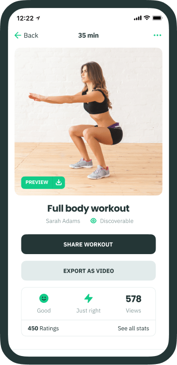 Create full-length video workouts